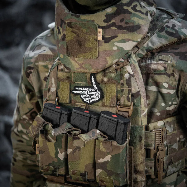 Patch Skeleton Shooter textil fosforescent M-TAC WARZONESHOP