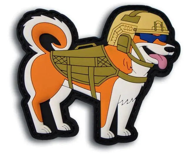 Patch Tactical Shiba Inu velcro pvc WARZONESHOP