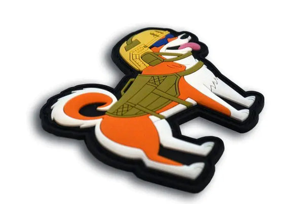 Patch Tactical Shiba Inu velcro pvc WARZONESHOP