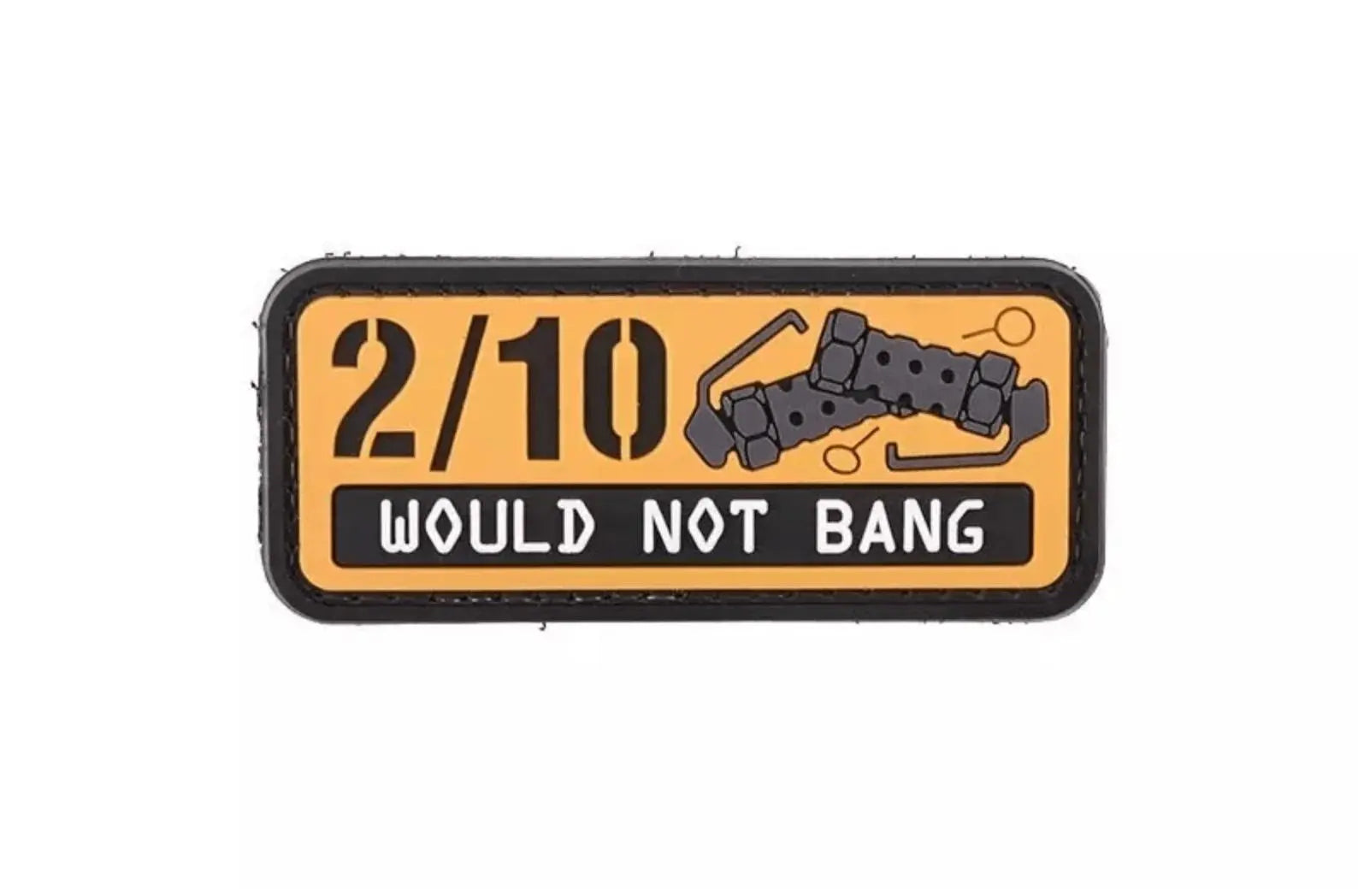 Patch WOULD NOT BANG velcro PVC 3d WARZONESHOP