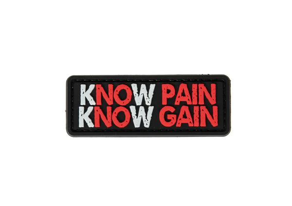 Patch kNOw Pain kNOw Gain velcro PVC WARZONESHOP