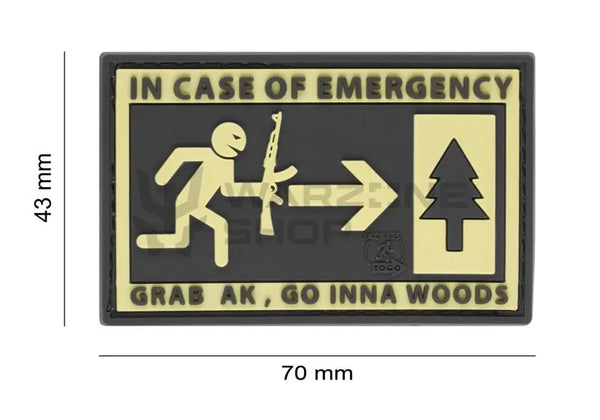Patch velcro 3D Emergency JTG WARZONESHOP