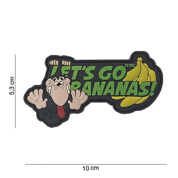 Patch velcro Let's go bananas 3d WARZONESHOP