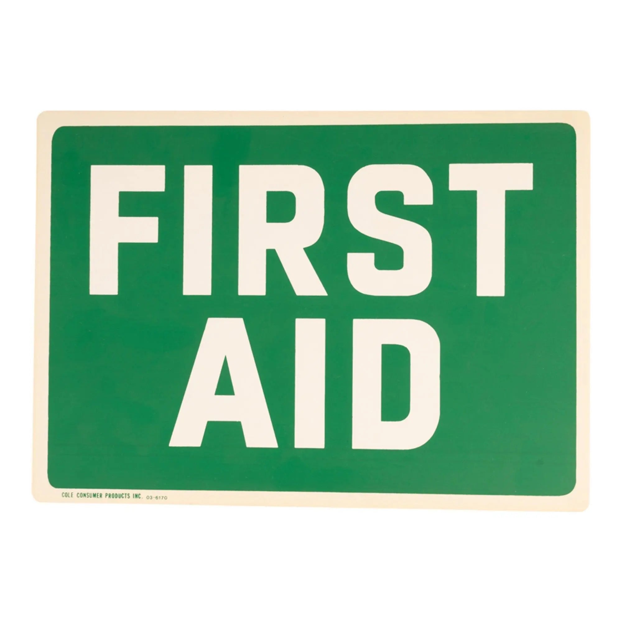 Plăcuță semnalizare FIRST AID WARZONESHOP