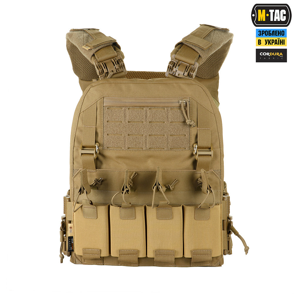 Plate carrier Cuirass QRS M-TAC FAST XL Coyote CORDURA® WARZONESHOP