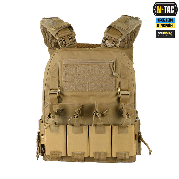 Plate carrier Cuirass QRS M-TAC FAST XL Coyote CORDURA® WARZONESHOP
