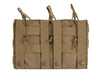 Pouch Triplu Open Top MOLLE 5.56 WARZONESHOP