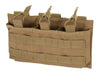 Pouch triplu Open Top 7.62 MOLLE Coyote WARZONESHOP