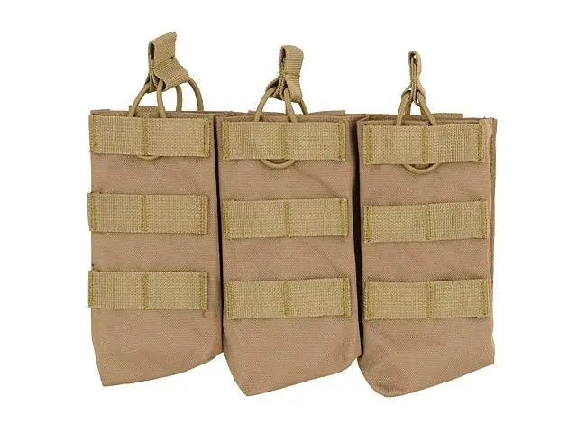 Pouch triplu coyote open top 7.62 WARZONESHOP