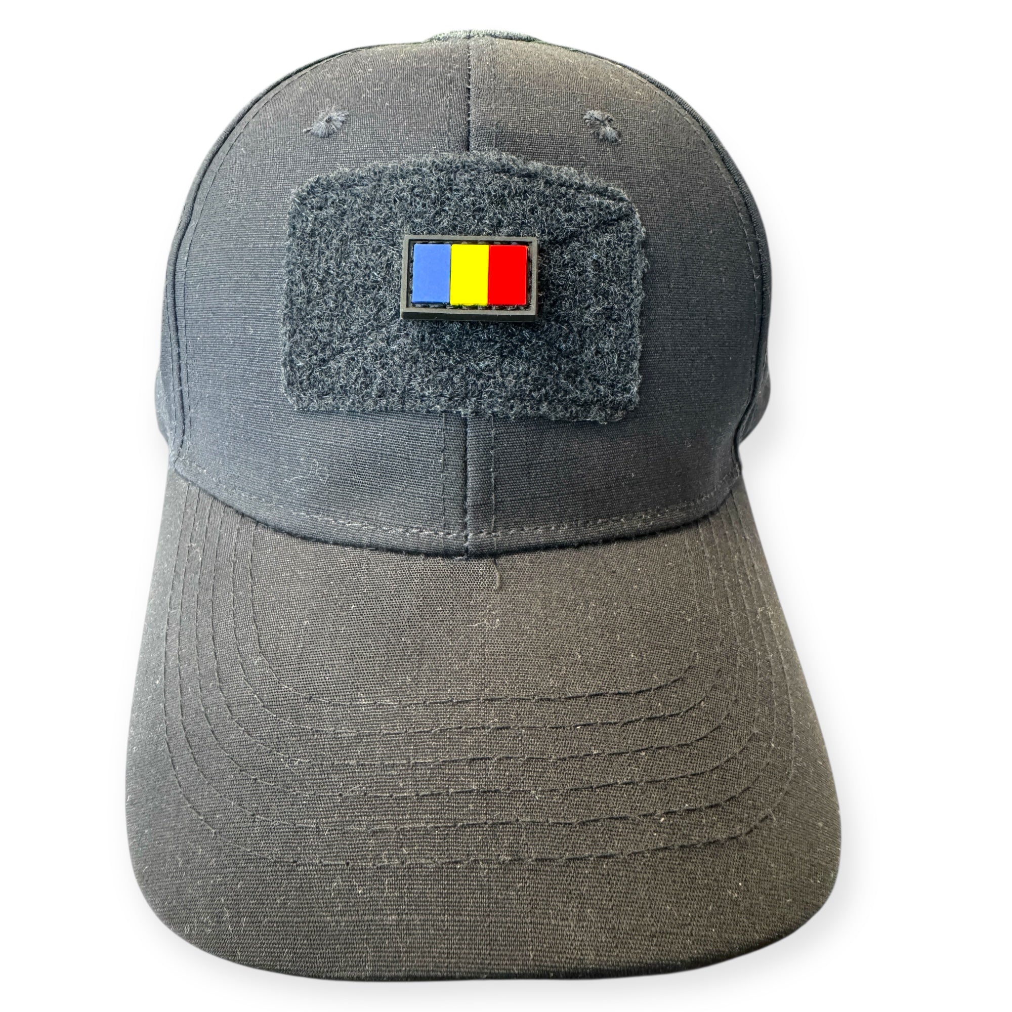 Set 2 patch-uri PVC Drapel Romania 2.5 x 1.5 cm cu prindere velcro hook & loop WARZONESHOP