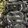 Set 2 patch-uri PVC Drapel Romania 2.5 x 1.5 cm cu prindere velcro hook & loop WARZONESHOP