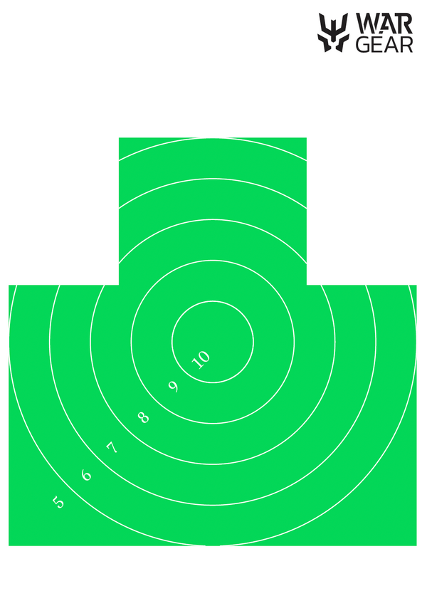 Set 50 tinte piept cu cercuri 50x70 cm - Verde WARZONESHOP