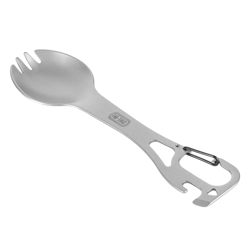 Set Tacam M-Tac Spork cu Carabiniera – Ideal pentru Drumetii si Calatorii WARZONESHOP