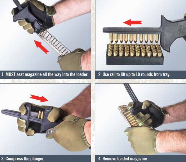 Speedloader incarcator rapid munitie gen.2 cal 9 mm / .40 WARZONESHOP