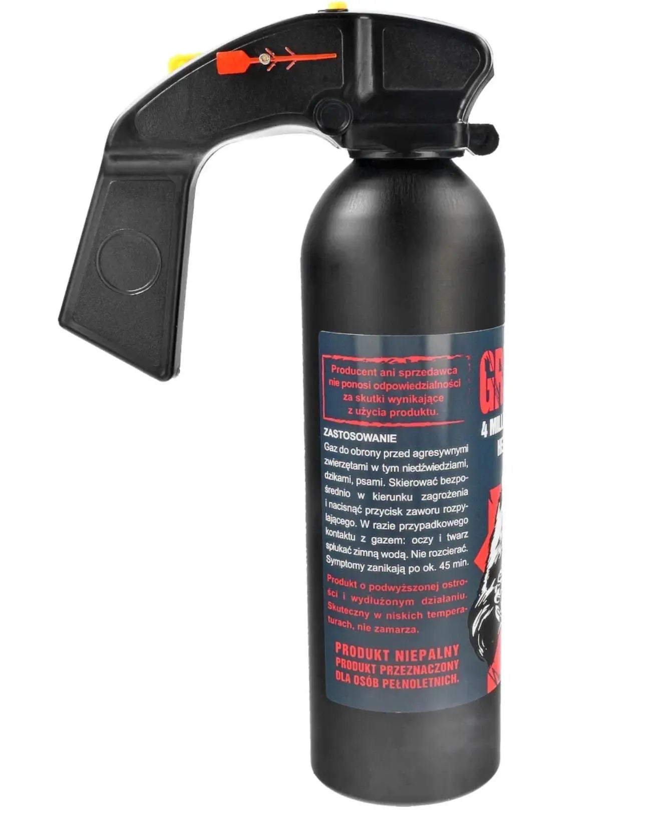 Spray autoaparare URS Sharg Grizzly Gel Pepper Spray 4mln SHU, 26.4% OC, 400ml WARZONESHOP