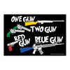 Sticker One Gun Two Gun Lucky Shot USA WARZONESHOP