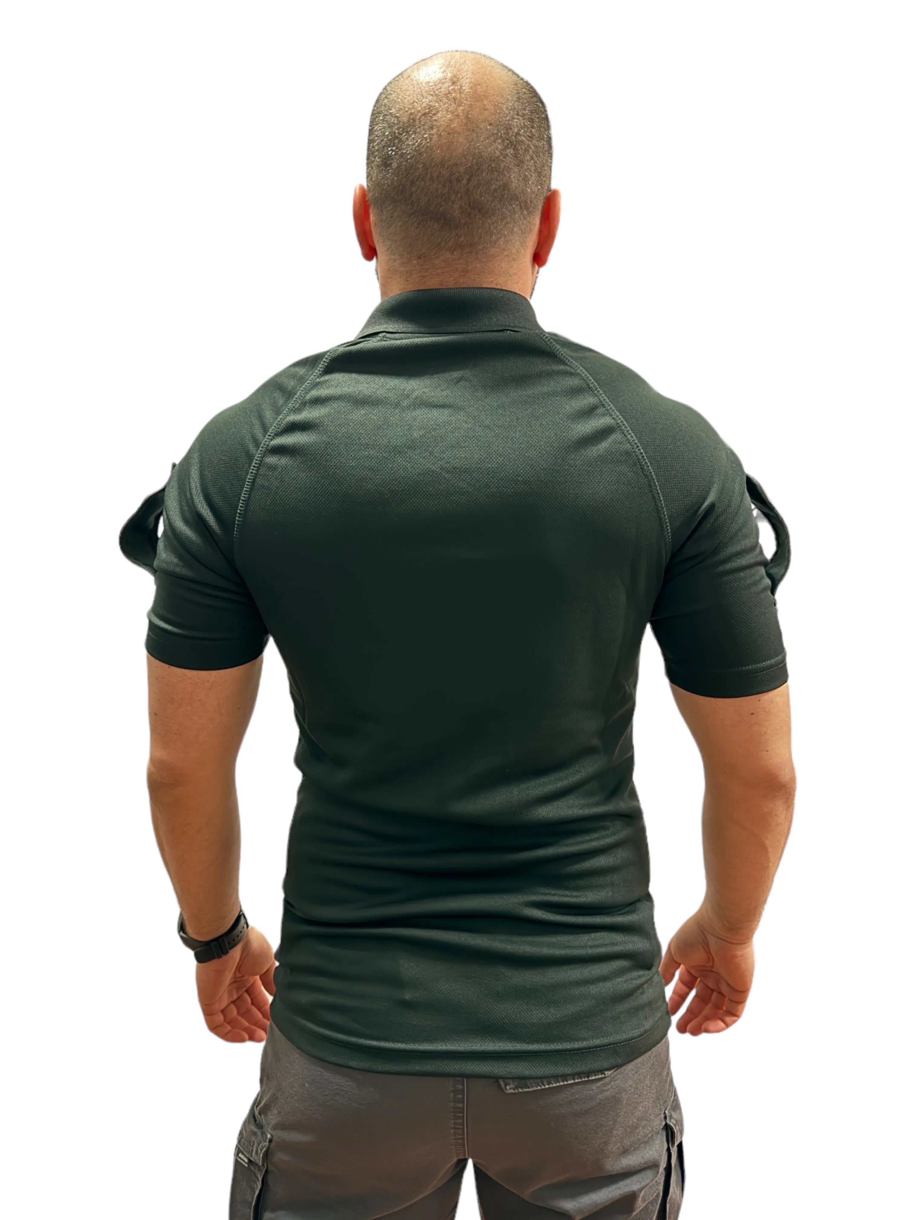 Tricou Polo Negru Surplus Militar Politia Britanica - S WARZONESHOP