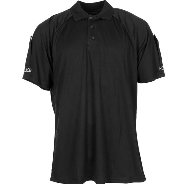 Tricou Polo Negru Surplus Militar Politia Britanica - S WARZONESHOP