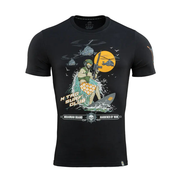 Tricou army SURF CLUB negru M-TAC WARZONESHOP