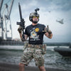 Tricou army SURF CLUB negru M-TAC WARZONESHOP
