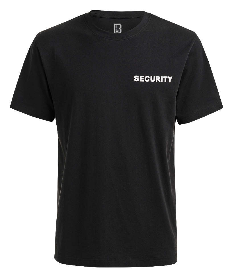 Tricou negru BRANDIT-WEAR SECURITY WARZONESHOP