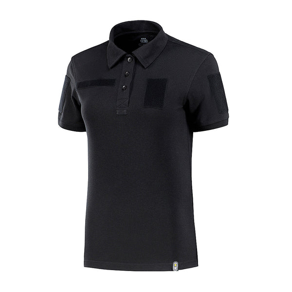 Tricou tactic polo dama negru M-TAC WARZONESHOP
