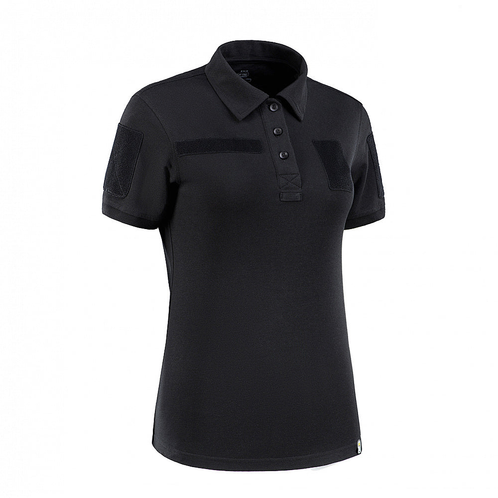 Tricou tactic polo dama negru M-TAC WARZONESHOP