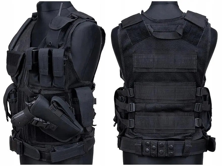 Vesta tactica cu toc pistol si centura Security WARZONESHOP