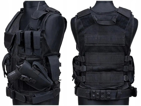 Vesta tactica cu toc pistol si centura Security WARZONESHOP