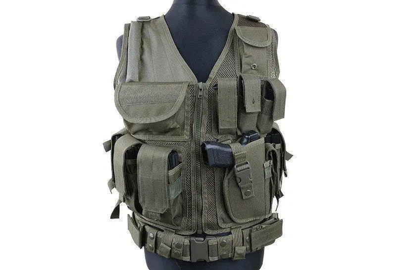 Vesta tactica cu toc pistol si centura Security WARZONESHOP