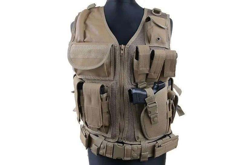 Vesta tactica cu toc pistol si centura Security WARZONESHOP