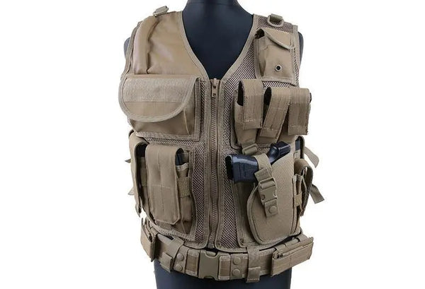 Vesta tactica cu toc pistol si centura Security WARZONESHOP