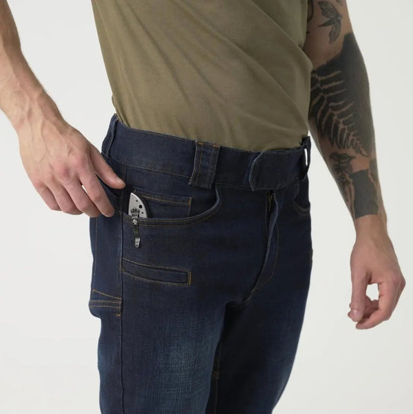 GREYMAN TACTICAL JEANS® SLIM DENIM MID Helikon - Tex® | Echipament tactic WARGEAR