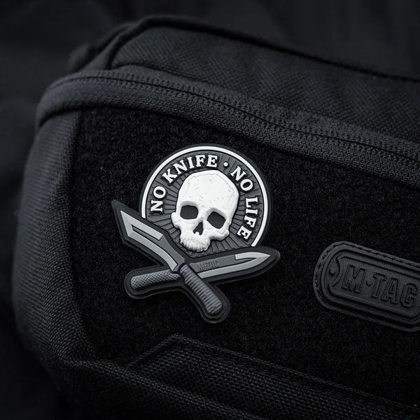 Patch No Knife No Life 3D PVC M - TAC | Echipament tactic WARGEAR