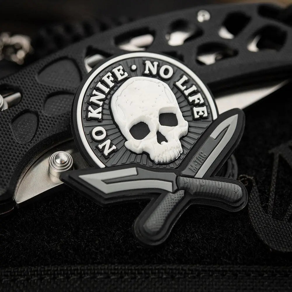 Patch No Knife No Life 3D PVC M - TAC | Echipament tactic WARGEAR