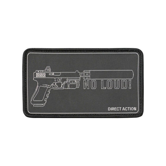 Patch NO LOUD! velcro textil Direct Action® | Echipament tactic WARGEAR