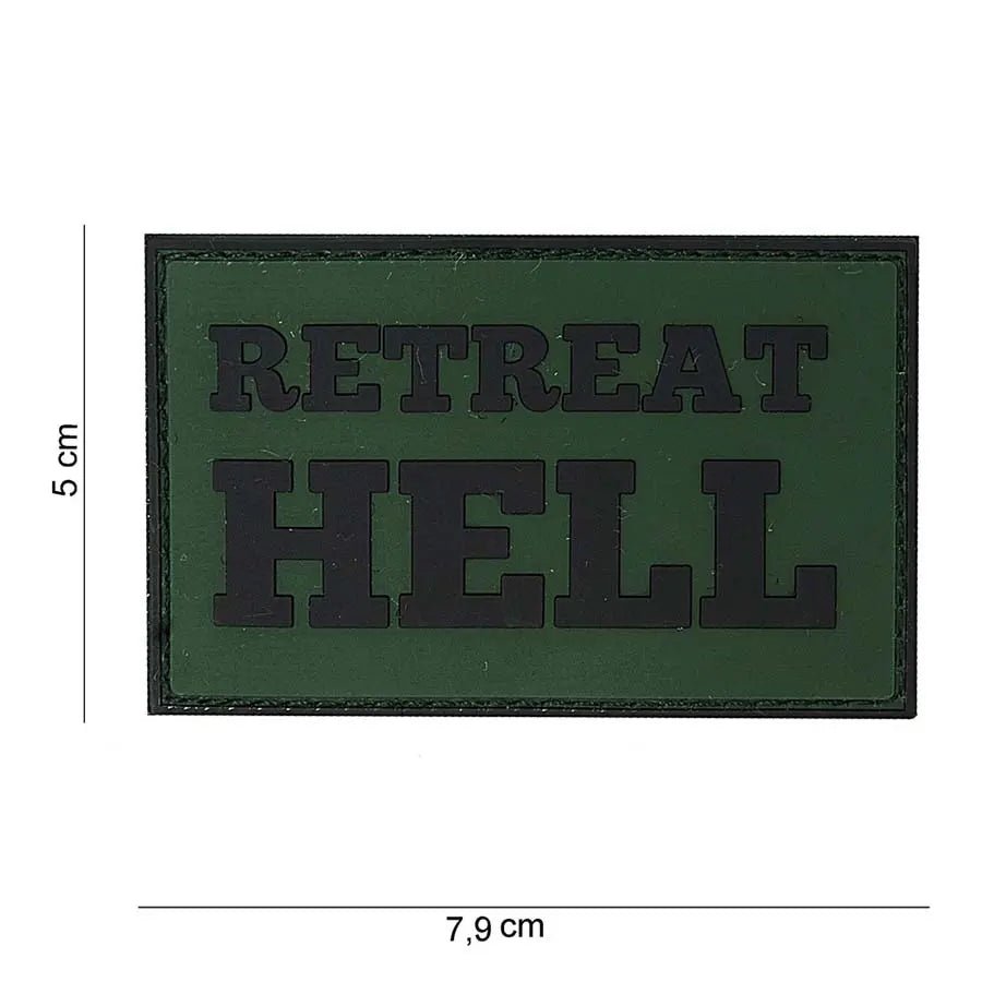 Patch Retreat Hell velcro PVC | Echipament tactic WARGEAR