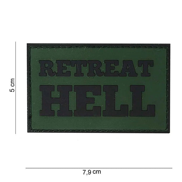 Patch Retreat Hell velcro PVC | Echipament tactic WARGEAR