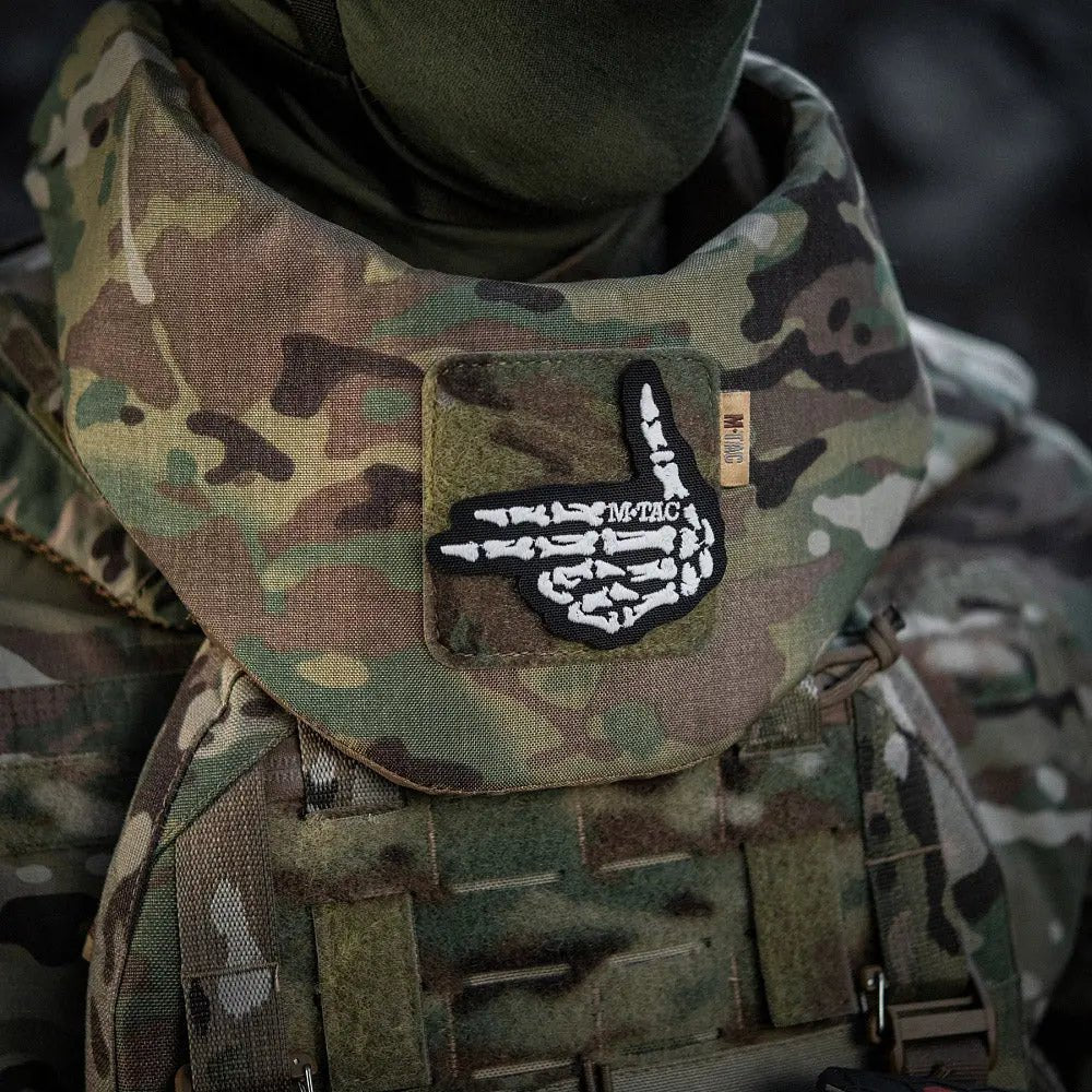Patch Skeleton Shooter textil fosforescent M - TAC | Echipament tactic WARGEAR