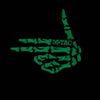 Patch Skeleton Shooter textil fosforescent M - TAC | Echipament tactic WARGEAR