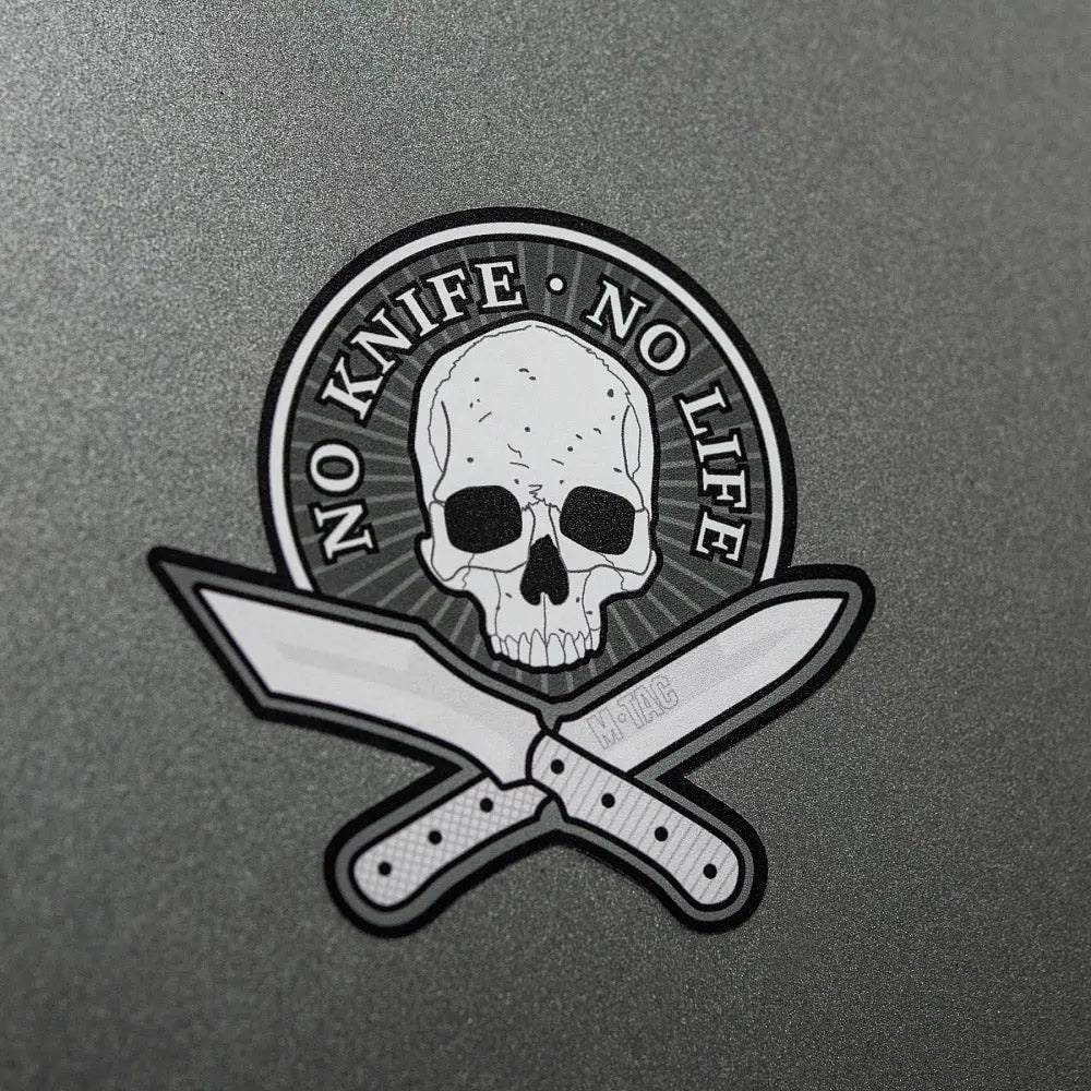 Sticker No Knife No Life M - TAC | Echipament tactic WARGEAR