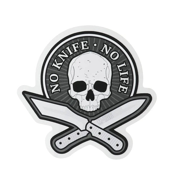 Sticker No Knife No Life M - TAC | Echipament tactic WARGEAR
