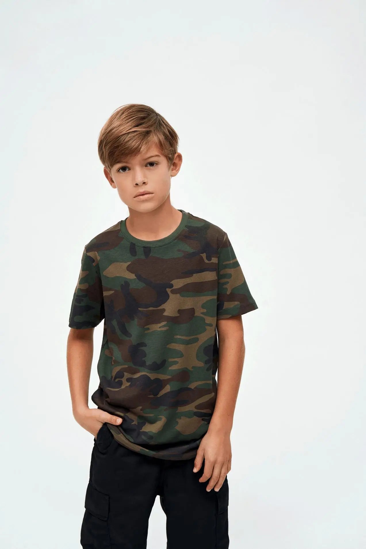 Tricou army copii camuflaj BRANDIT | Echipament tactic WARGEAR