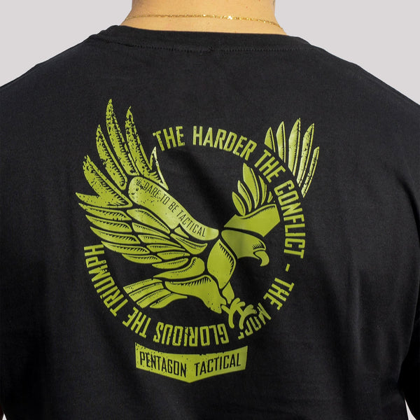 Tricou army EAGLE negru PENTAGON | Echipament tactic WARGEAR
