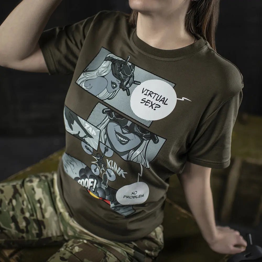 Tricou Comics Drone olive M - TAC | Echipament tactic WARGEAR