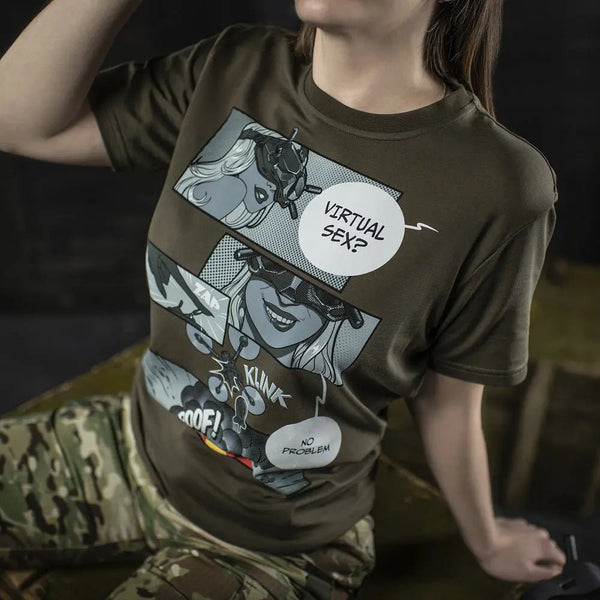 Tricou Comics Drone olive M - TAC | Echipament tactic WARGEAR
