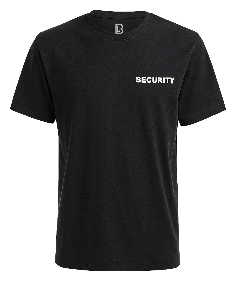 Tricou negru BRANDIT - WEAR SECURITY | Echipament tactic WARGEAR