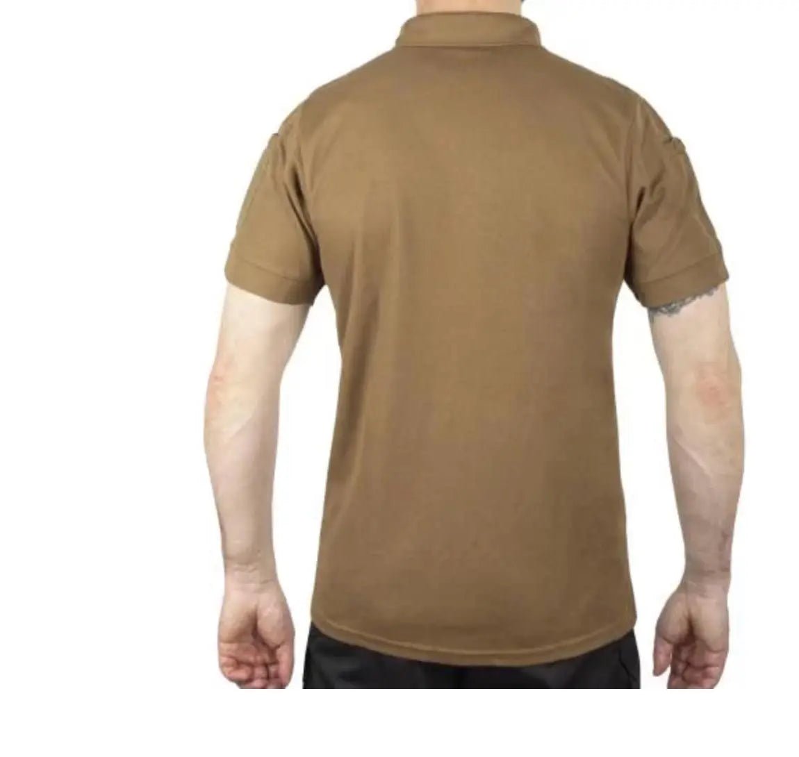 Tricou tactic polo quickdry MIL - TEC coyote | Echipament tactic WARGEAR