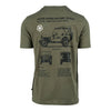 Tricou Army cu Jeep Willys MB Fostex – Olive