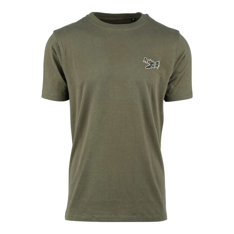 Tricou Army cu Avionul Spitfire Fostex – Olive